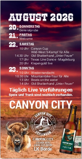 Kiepengold-Band, Canyon-City Süplingen, 22.08.2026 canyon city süplingen 2026 kiepengold band