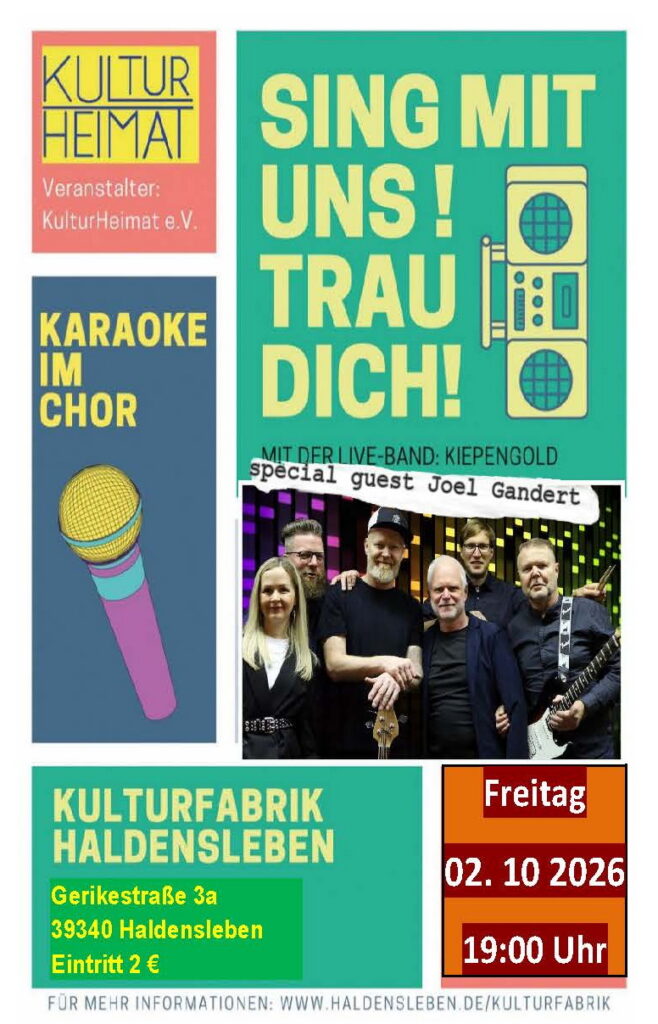 Kiepengold-Band in der Kulturfabrik Haldensleben, 02.10.2026 KiepengoldBand_Kulturfabrik_Haldensleben_2026