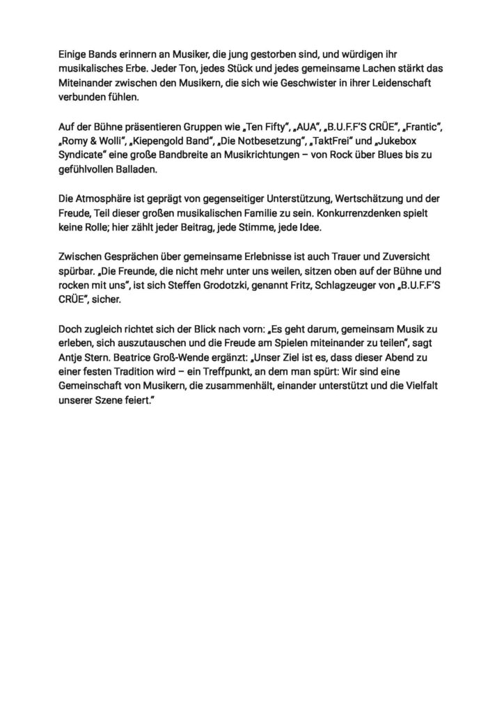 Musikerfamilie feiert das Leben, Volksstimme, 24.03.2026 musikerfamilie feiert das leben seite 2
